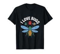 Ilustración de Insectos Coloridos I Love Bugs Camiseta