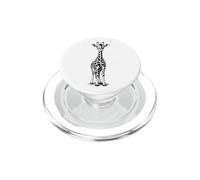 Ilustración de Jirafa Alto Animal Zoo Safari Arte Gráfico PopSockets PopGrip para MagSafe