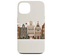 Ilustración de la Ciudad de Navidad Nevada - Tema de Pueblo de Navidad Carcasa para iPhone 13