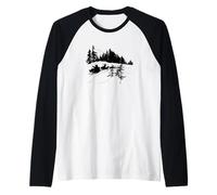 Ilustración de la Noche Antes de Navidad, de Arthur Rackham Camiseta Manga Raglan
