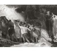 Ilustración de la obra de William Shakespeare The Tempest Act I Scene I. From an XVIII Century engraving by Benjamin Smith after a work by George Romney. Póster impreso por Ken Welsh (18 x 13)