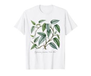 Ilustración de la Planta de Cebu Blue Pothos Camiseta gráfica económica, Hombre, Blanco, XL