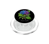 Ilustración de la Planta de hortensias Hydrangea macrophylla PopSockets PopGrip para MagSafe