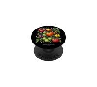 Ilustración de la Planta de Tomate reliquia Solanum lycopersicum PopSockets PopGrip Adhesivo