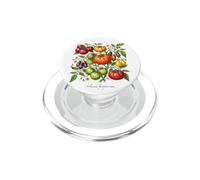 Ilustración de la Planta de Tomate reliquia Solanum lycopersicum PopSockets PopGrip para MagSafe