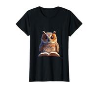 Ilustración de Lectura de búho Sabio Camiseta