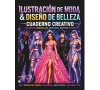 Ilustración de Moda y Diseño de Belleza: Cuaderno Creativo de Figurines de Moda, Maquillaje, Rostros y Diseño de Personajes