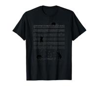 Ilustración de Nota Musical de Mapache juguetón Camiseta