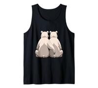 Ilustración de Osos Abrazados Camiseta sin Mangas