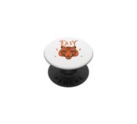 Ilustración de Perfil de Tigre fácil PopSockets PopGrip Adhesivo