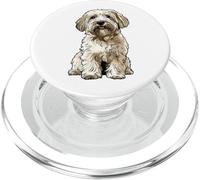 Ilustración de Perro Coton de Tulear PopSockets PopGrip para MagSafe