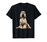 Ilustración de Perro Sabueso Afgano de Plata Camiseta