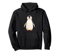 Ilustración de pingüino con carácter Suave Sudadera con Capucha