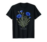 Ilustración de Planta de Aciano Centaurea cyanus Camiseta gráfica económica
