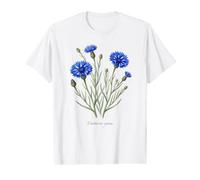 Ilustración de Planta de Aciano Centaurea cyanus Camiseta gráfica económica
