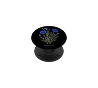Ilustración de Planta de Aciano Centaurea cyanus PopSockets PopGrip Adhesivo