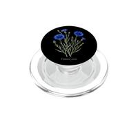 Ilustración de Planta de Aciano Centaurea cyanus PopSockets PopGrip para MagSafe