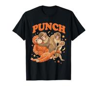 Ilustración de ponche de Mono bebé y Amigos Camiseta