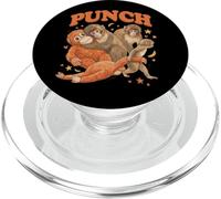 Ilustración de ponche de Mono bebé y Amigos PopSockets PopGrip para MagSafe