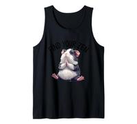 Ilustración de pose de oración de conejillo de indias lindo Camiseta sin Mangas