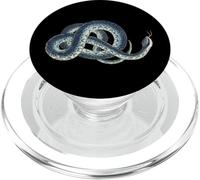 Ilustración de serpiente rey azul o serpiente Wampum por George PopSockets PopGrip para MagSafe