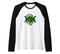 Ilustración de símbolo de luna triple, diosa, arte Camiseta Manga Raglan