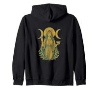 Ilustración de símbolo de luna triple, diosa, arte Sudadera con Capucha
