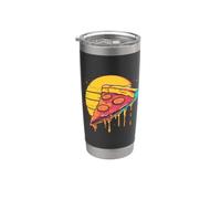 Ilustración de un trozo de pizza Vaso térmico de acero inoxidable de doble pared