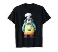 Ilustración del Cocinero culinario del Chef del Perro caprichoso Camiseta