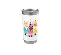 Ilustración del Día de los Reyes de los Tres Reyes Magos - Arte Cultural de la Epi Vaso térmico de acero inoxidable de doble pared