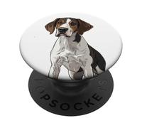 Ilustración del Perro de Treeing Walker Coonhound PopSockets PopGrip Adhesivo