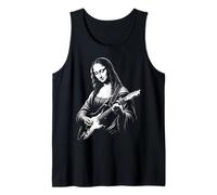 Ilustración Divertida de la Parodia del Arte rupestre de la Guitarra de la Mona Camiseta sin Mangas
