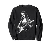Ilustración Divertida de la Parodia del Arte rupestre de la Guitarra de la Mona Sudadera
