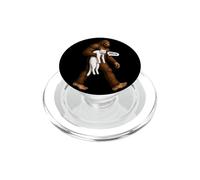 Ilustración Divertida del Arte del Meme del Gato Blanco Bigfoot PopSockets PopGrip para MagSafe