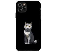 Ilustración estilizada de gato British Shorthair Carcasa para iPhone 11 Pro Max