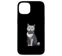 Ilustración estilizada de gato British Shorthair Carcasa para iPhone 13