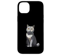 Ilustración estilizada de gato British Shorthair Carcasa para iPhone 14 Plus