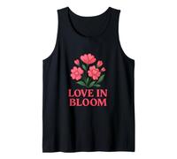 Ilustración Floral de San Valentín de Flores de Amor Camiseta sin Mangas