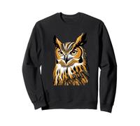 Ilustración gráfica de un búho real Sudadera