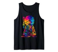 Ilustración Japonesa del chapoteo del Color de la meditación del Mon Camiseta sin Mangas