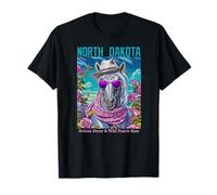 Ilustración oficial de animales y flores de Dakota del Norte Camiseta