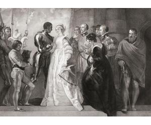 Ilustración para la obra de William Shakespeare Otelo Act II Scene I. Desde un grabado del siglo XVIII de Thomas Ryder después de una obra de Thomas Stothard. Póster impreso por Ken Welsh (18 x 13)