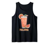 Ilustración refrescante de bebida de cóctel Paloma Camiseta sin Mangas
