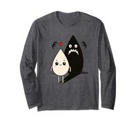 Ilustración tierna con Sombra Monstruo Oscura Manga Larga