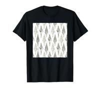 Ilustraciones Conchas Marinas Diseño Patrón Blanco y Negro Camiseta
