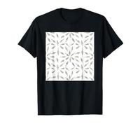 Ilustraciones Conchas Marinas Diseño Patrón Blanco y Negro Camiseta