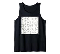 Ilustraciones Conchas Marinas Diseño Patrón Blanco y Negro Camiseta sin Mangas