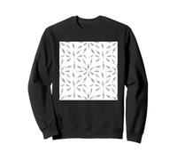 Ilustraciones Conchas Marinas Diseño Patrón Blanco y Negro Sudadera