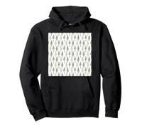 Ilustraciones Conchas Marinas Diseño Patrón Blanco y Negro Sudadera con Capucha