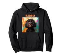 Ilustraciones de Retratos de Perros franceses Coloridos - Barbet Sudadera con Capucha